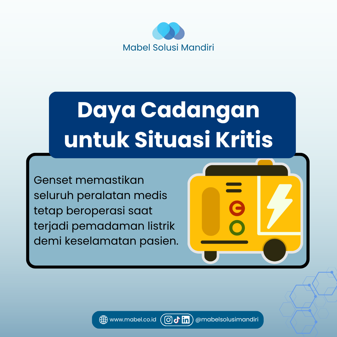 Pentingnya Genset untuk Rumah Sakit dalam Menjamin Keselamatan Pasien
